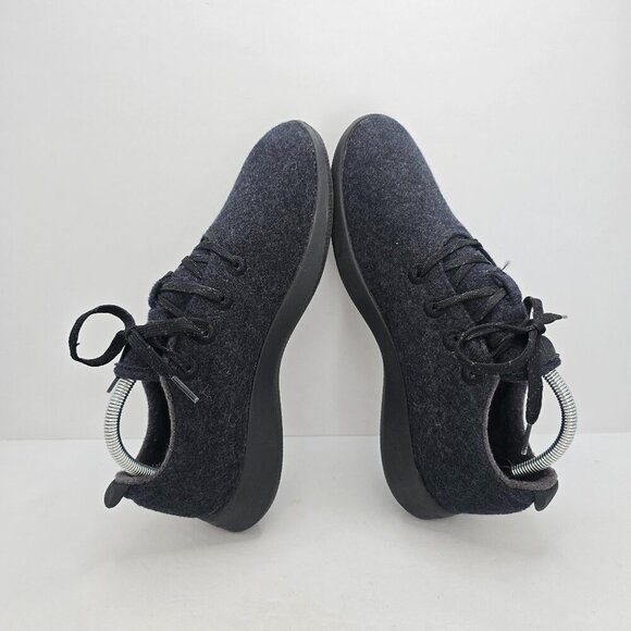 allbirds | wool runner dark grey monochrome sporty low-top sneakers | MENS 9 - Picture 7 of 9